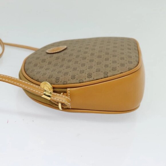 GUCCI Micro GG Supreme Shoulder Bag PVC Brown Gold - Picture 3 of 16